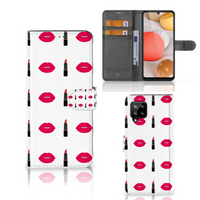 Samsung Galaxy A42 5G Telefoon Hoesje Lipstick Kiss - thumbnail