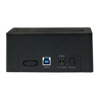 LogiLink QP0026 basisstation voor opslagstations USB 3.2 Gen 1 (3.1 Gen 1) Type-B Zwart - thumbnail