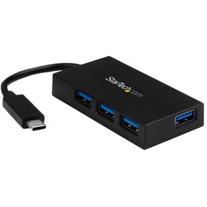 StarTech.com 4-poorts USB 3.0 Hub USB-C naar 4x USB-A met power adapter