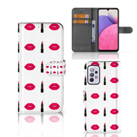 Samsung Galaxy A33 5G Telefoon Hoesje Lipstick Kiss - thumbnail