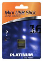 Platinum Mini 177536 USB-stick 16 GB USB 2.0 Zwart, Blauw