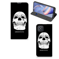 Mobiel BookCase OPPO Reno4 Z 5G Skull Eyes