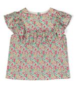 Bonpoint blouse volantée à fleurs - Multicolore - thumbnail