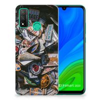 Huawei P Smart 2020 Siliconen Hoesje met foto Badges - thumbnail