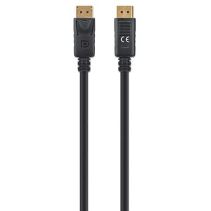 Manhattan 355575 DisplayPort-kabel DisplayPort Aansluitkabel DisplayPort-stekker, DisplayPort-stekker 2.00 m Zwart Afgeschermd (drievoudig), PVC-mantel,