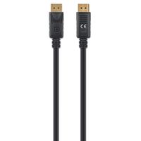 Manhattan 355575 DisplayPort-kabel DisplayPort Aansluitkabel DisplayPort-stekker, DisplayPort-stekker 2.00 m Zwart Afgeschermd (drievoudig), PVC-mantel, - thumbnail