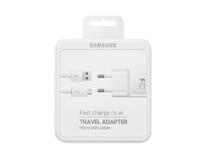 Samsung EP-TA20EWEUGWW GSM-lader Micro-USB Met snellaadfunctie Wit