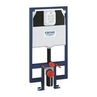 GROHE Rapid SL WC element voor voorwand of systeemwandmontage incl. wandbevestiging 113cm voor smalle kleine ruimtes inbouwdiepte 95mm 38994000 - thumbnail