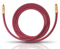 Cinch Audio Aansluitkabel [1x Cinch-stekker - 1x Cinch-stekker] 3.00 m Bordeaux Vergulde steekcontacten Oehlbach NF 214 SUB