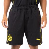 PUMA Borussia Dortmund Casuals Broekje 2024-2025 Zwart Geel - thumbnail