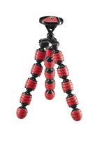 Cullmann Alpha 350 flexibel mini statief - rood, draagvermogen max. 1kg, uittrekhoogte 23cm