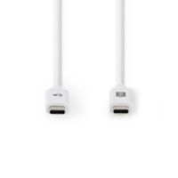 Nedis CCGW64750WT10 Usb 3.1-kabel (gen2) Usb-c™ Male - Usb-c™ Male 1,0 M Wit - thumbnail