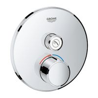 GROHE SmartControl afdekset voor douchekraan rond, chroom