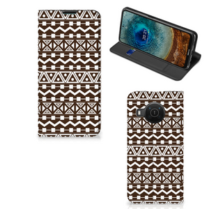 Nokia X20 | X10 Hoesje met Magneet Aztec Brown