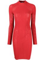 Wolford x Simkhai robe courte en maille chaîne - Rouge - thumbnail