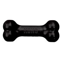 KONG - Extreme Goodie Bone - Duurzaam Rubber Hondenbot voor Power Chewers, Zwart - Voor Grote Honden