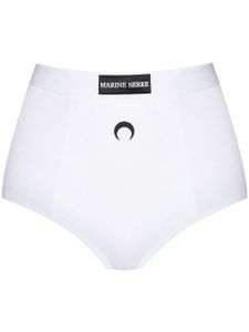 Marine Serre culotte nervurée en coton - Blanc