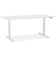 ALTEREGO Elektrisch in hoogte verstelbaar bureau Design Wit 160x80x127 cm