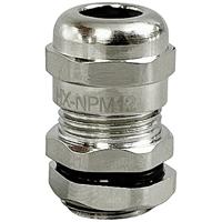 TRU COMPONENTS TC-10302820 kabelwartel M12 messing (vernikkeld) metaal