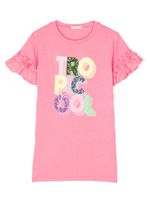 Billieblush t-shirt à détail de paillettes - Rose