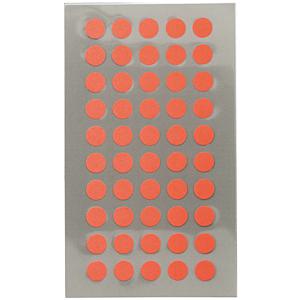 Hobby stickers - 600x stuks - D8 mm - neon oranje ronde stickers - Kantoor stickers - Scrapbook