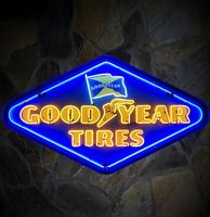 Goodyear Tires Neon Verlichting XL In Metalen Behuizing - 152 x 52 cm - thumbnail