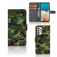 Samsung Galaxy A53 Telefoon Hoesje Army Dark