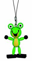 Detoa sleutelhanger kikker junior 6,5 cm hout groen