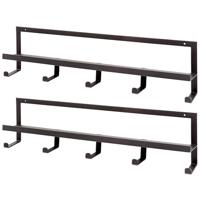 woood quinn kapstok 5 haken - metaal - zwart - 13x50x6,5