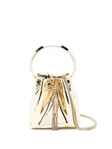 Jimmy Choo sac seau Bon Bon à fini métallisé