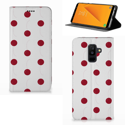 Samsung Galaxy A6 Plus (2018) Flip Style Cover Cherries Samsung Galaxy A6 Plus (2018) Flip Style Cover Cherries