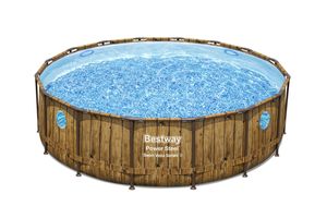 Bestway Zwembad power steel set rond rotan swim vista 488