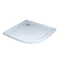 Douchebak Smooth Laag Kwartrond 100x100x5cm Radius 55cm SMC Wit