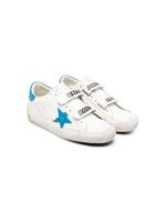 Golden Goose Kids Old School star-patch leather sneakers - Blanc