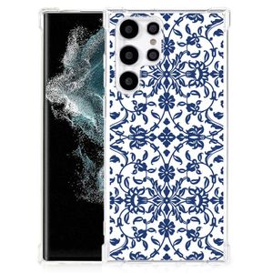 Samsung Galaxy S22 Ultra Case Flower Blue