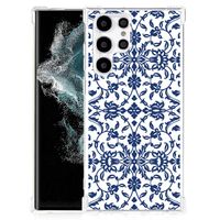 Samsung Galaxy S22 Ultra Case Flower Blue - thumbnail