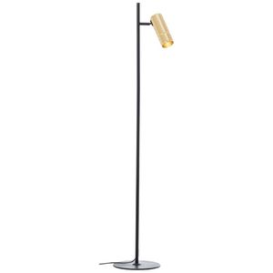 Brilliant Vloerlamp Marty zwart met goud G80054/86