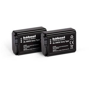 Hähnel Fototechnik HL-XW50, 2er Camera-accu Vervangt originele accu NP-FW50 7.2 V 1000 mAh