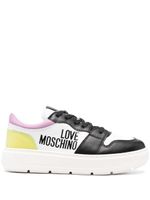 Love Moschino baskets colour block à logo imprimé - Blanc - thumbnail