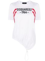 DSQUARED2 t-shirt à lien de resserrage - Blanc - thumbnail