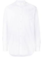 Jil Sander chemise en coton à col montant - Blanc - thumbnail