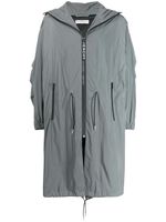 Givenchy parka à taille à lien de resserrage - Gris - thumbnail