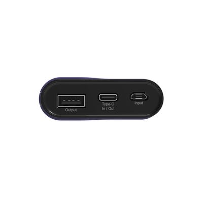RealPower PB-7500C Powerbank 7500 mAh Li-ion USB, USB-C Navy-blauw