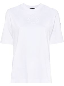 Moncler logo-embossed cotton T-shirt - Blanc