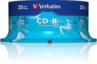 Verbatim 43432 700MB 52 x extra bescherming CD-R 25 Pack spindeldel