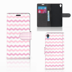 Sony Xperia Z3 Telefoon Hoesje Waves Roze