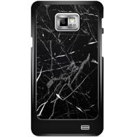 Samsung Galaxy S2 hoesje - Marmer zwart