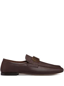 Valentino Garavani mocassins Vlogo Signature en cuir - Marron