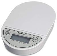 MAUL postweegschaal Oval 2 kg (/1gr) incl. batterij wit