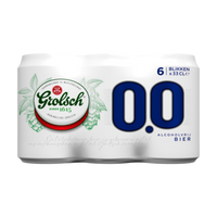 1+1 gratis | Grolsch 0.0% Bier Blikken 6 x 330ML Aanbieding bij Jumbo